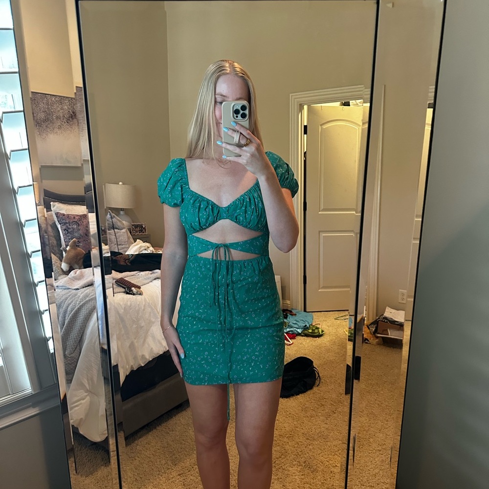 Princess Polly Green Bodycon Mini Dress
